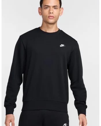 Bluza de trening cu decolteu la baza gatului si logo brodat, Negru
