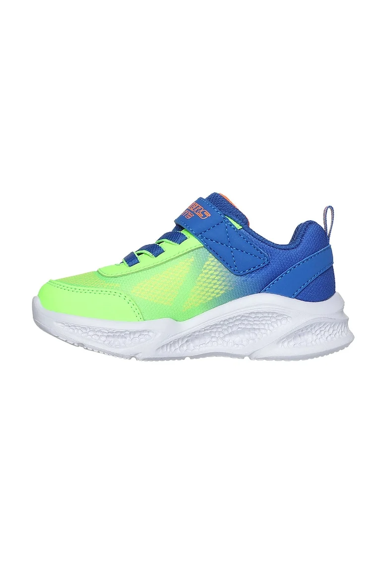 Pantofi sport cu aspect contrastant Meteor-Lights - Krendox, Verde neon/Albastru