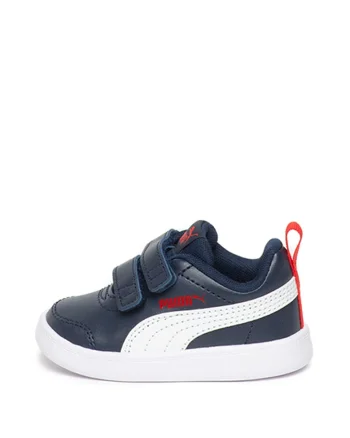 Pantofi sport de piele ecologica Courtflex v2, Bleumarin
