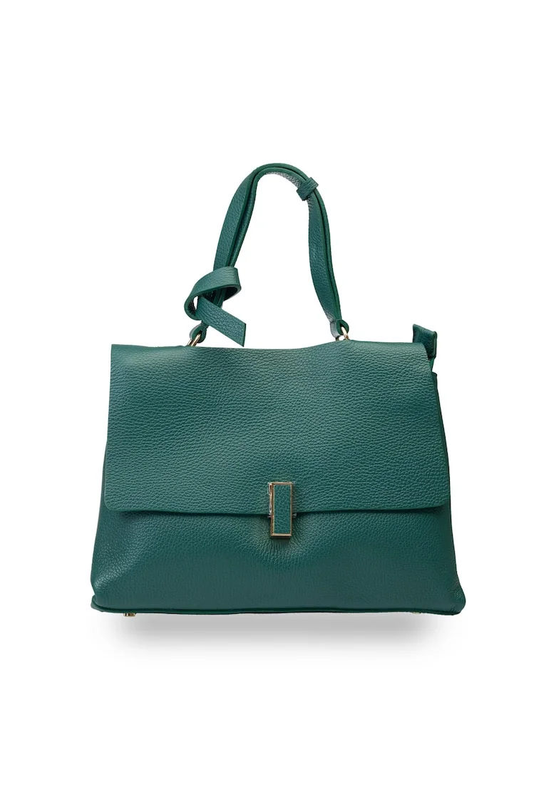 Poseta dama, piele,  Maria, Verde petrol, 21*31*12 cm