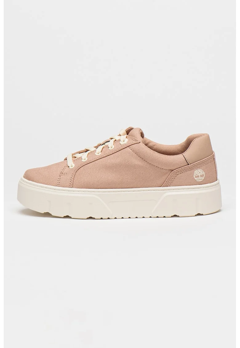 Pantofi sport Laurel Court Canvas, Alb murdar/Roz prafuit