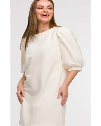 Rochie din trening cu maneci bufante,
