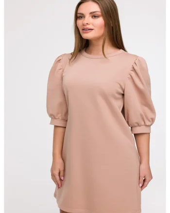 Rochie din trening cu maneci bufante,