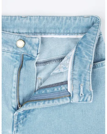 Pantaloni femei  Mom 8896 Albastru