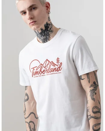 Tricou cu logo si decolteu la baza gatului, Alb/Visiniu