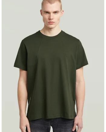 Tricou lejer din bumbac organic, Kaki