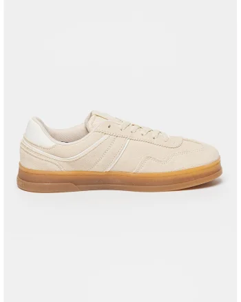 Pantofi sport din piele intoarsa The Greenwich, Maro nisip