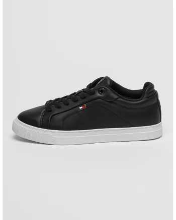 Pantofi sport low-cut din piele, Negru