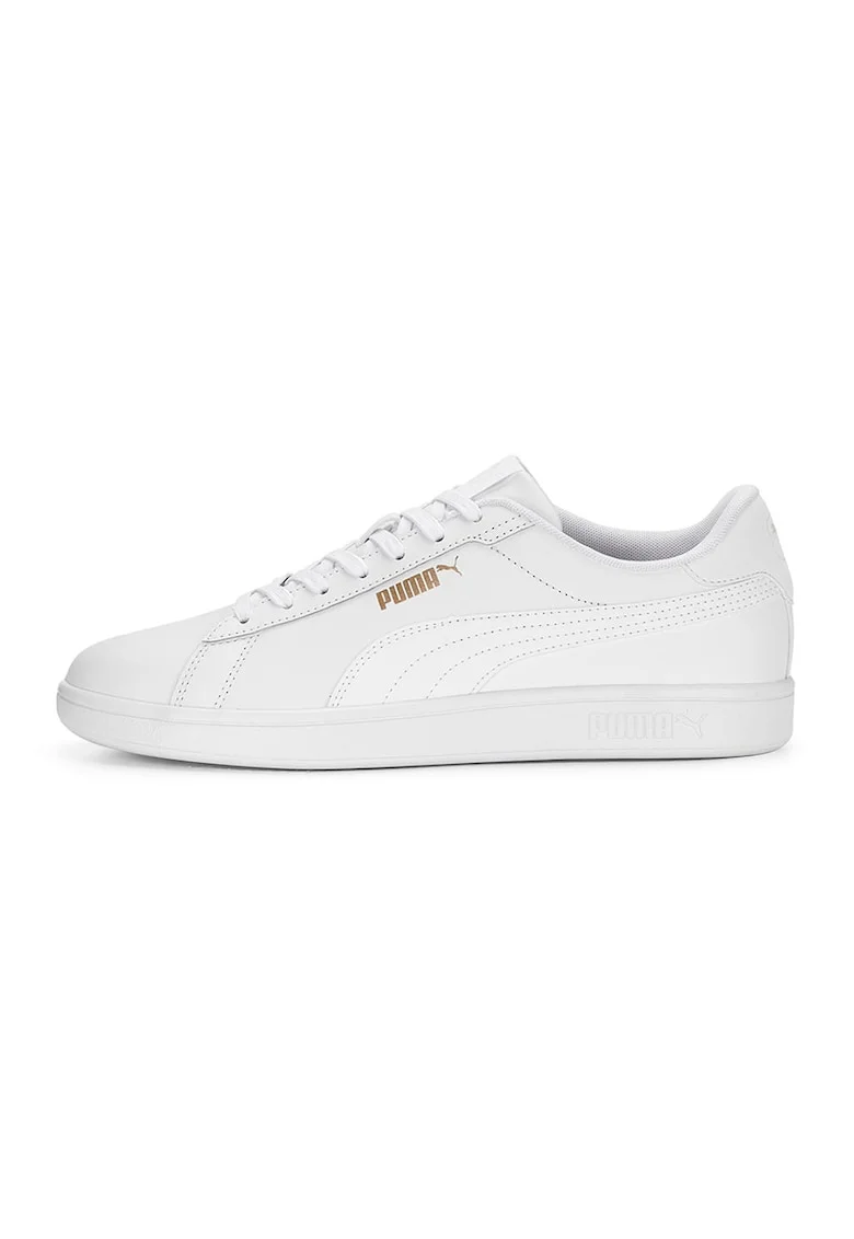 Pantofi sport Smash 3.0 de piele ecologica si piele, Alb