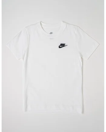 Tricou din bumbac cu decolteu la baza gatului Futura, Alb