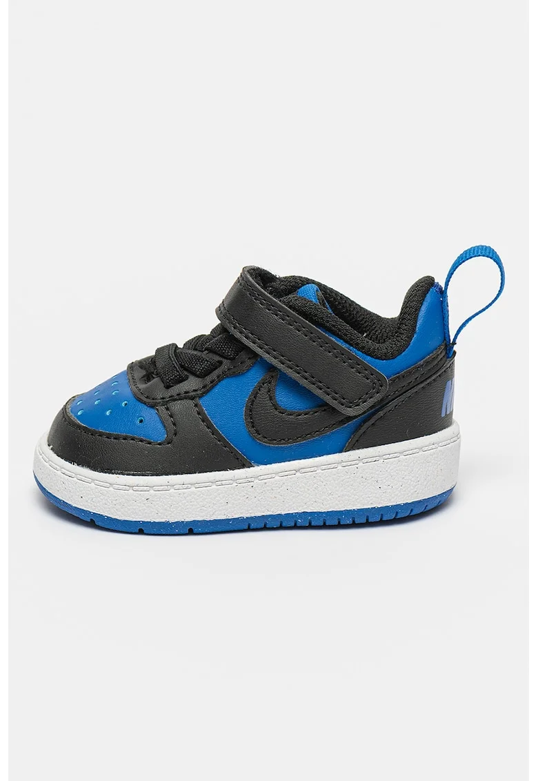 Pantofi sport cu velcro Court Borough, Negru/Blue Royal