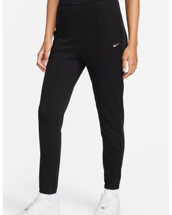 Pantaloni de trening din amestec de bumbac cu buzunzare laterale, Negru