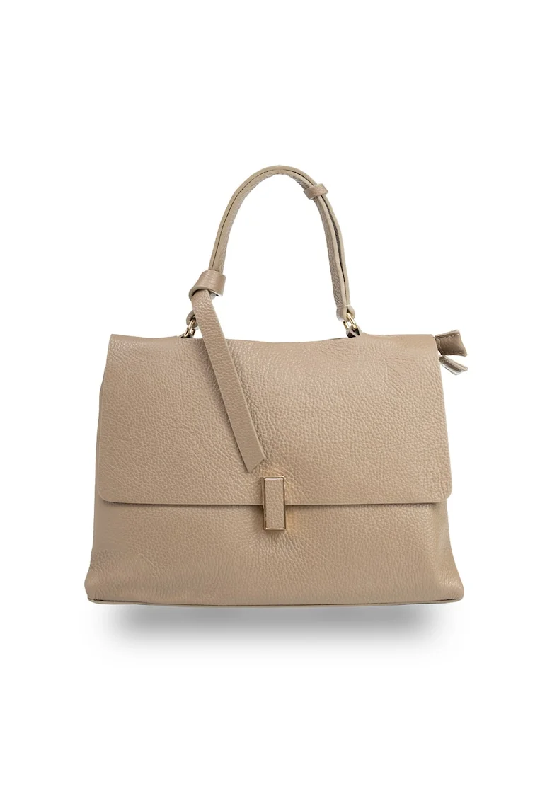 Poseta dama, piele,  Maria, Bej inchis, 21*31*12 cm