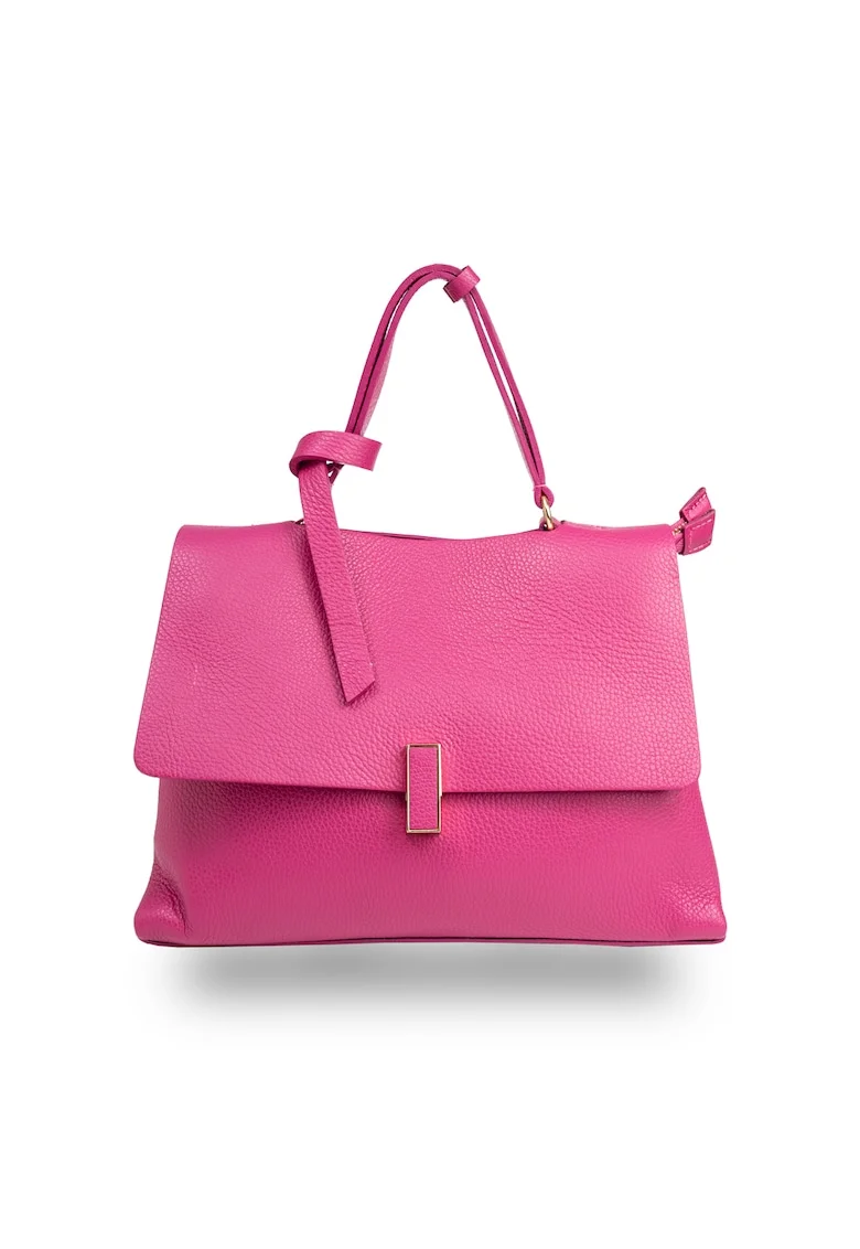 Poseta dama, piele,  Maria, Fucsia, 21*31*12 cm