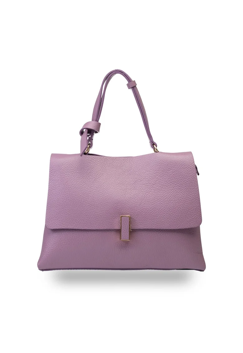 Poseta dama, piele,  Maria, Mov orhidee, 21*31*12 cm