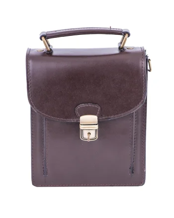 Geanta key leather vertical, Maro