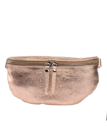 Borseta Waist glam, Roz perlat