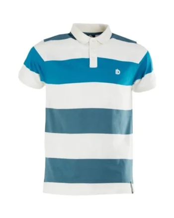 Tricou  Incognito Stripe Poloshirt, Albastru deschis