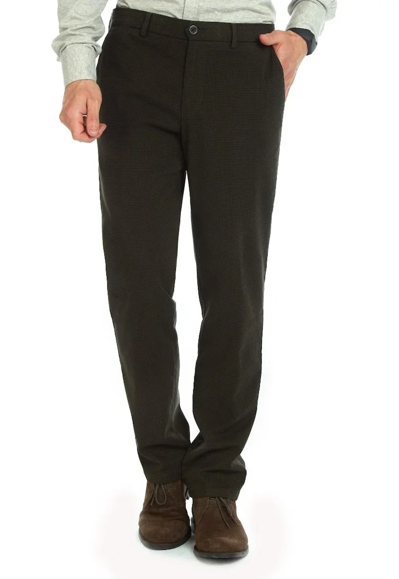 Pantaloni barbati,  Conti 6574, Gri inchis, Maro