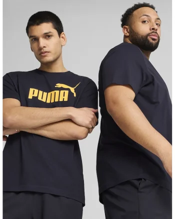 Tricou cu imprimeu logo ESS No. 1, Galben/Bleumarin