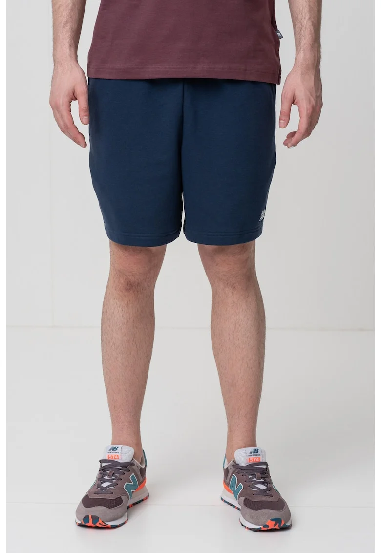 Pantaloni scurti de trening cu croiala relaxed fit, Bleumarin