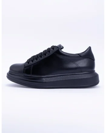 Pantofi sport cu talpa wedge, Negru