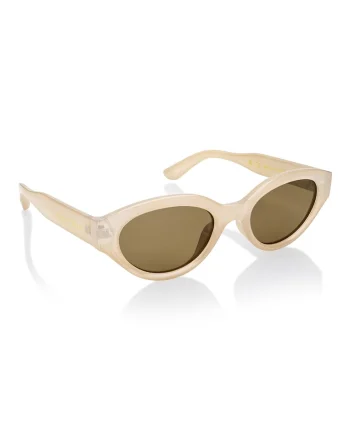 Ochelari de soare cat-eye unisex polarizati, Bej deschis