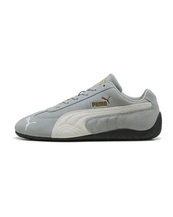 Pantofi sport Speedcat OG unisex din piele intoarsa, Alb/Gri cenusiu