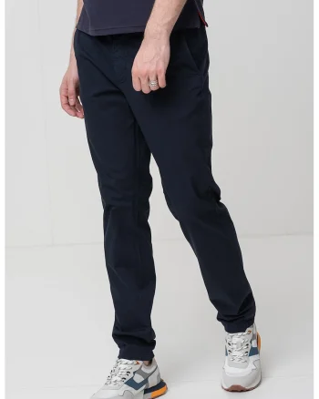 Pantaloni chino cu talie medie, Albastru ultramarin