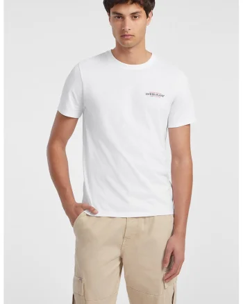 Tricou slim fit cu decolteu la baza gatului, Rosu/Negru/Alb optic