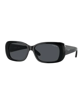 Ochelari de soare dreptunghiulari cu lentile polarizate, Negru