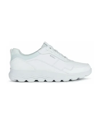 Pantofi sport de piele cu insertii de plasa, Alb