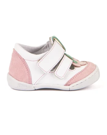 Sandale din piele cu insertii din piele intoarsa, Alb/Roz pastel/Verde deschis