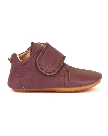 Pantofi de piele cu velcro, Maro cognac