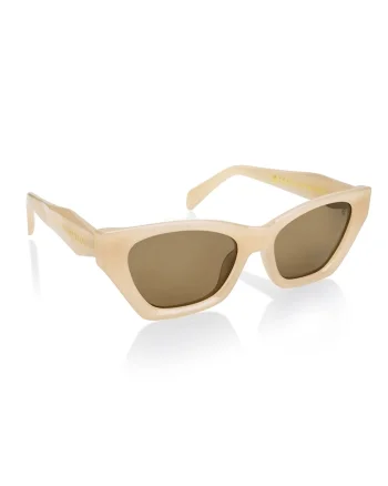 Ochelari de soare cat-eye unisex polarizati Bravado, Bej