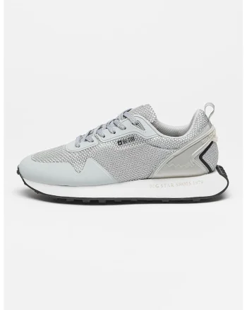 Pantofi sport din material textil cu garnituri din material sintetic, Gri