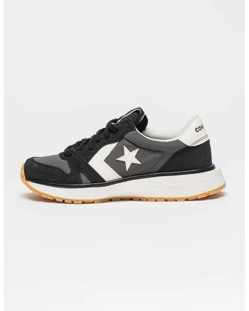 Pantofi sport cu garnituri din piele intoarsa Omni, Negru/Gri antracit
