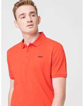 Tricou polo din bumbac pique Donos, Rosu