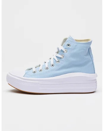 Pantofi sport high-top flatform Chuck Taylor All Star, Albastru pastel