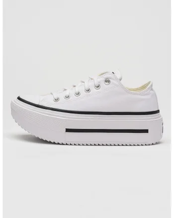 Tenisi cu varf intarit Chuck Taylor All Star Lift Double Stack, Alb