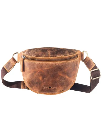 Borseta unisex piele naturala maro antichizat 26 x 17 cm, Vintage,  Maro antichizat