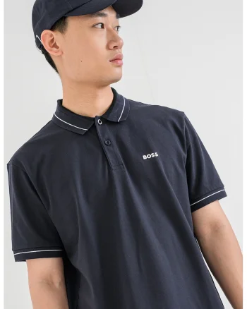Tricou polo cu logo, Albastru ultramarin