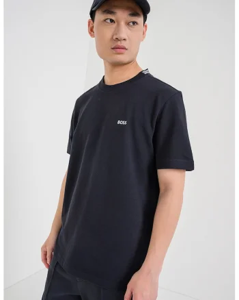 Tricou de bumbac cu logo, Albastru ultramarin