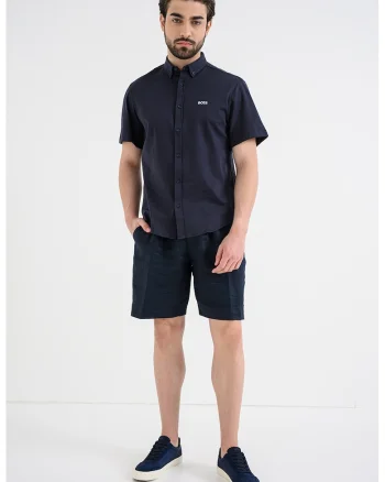 Camasa regular fit cu maneci scurte Motion, Bleumarin