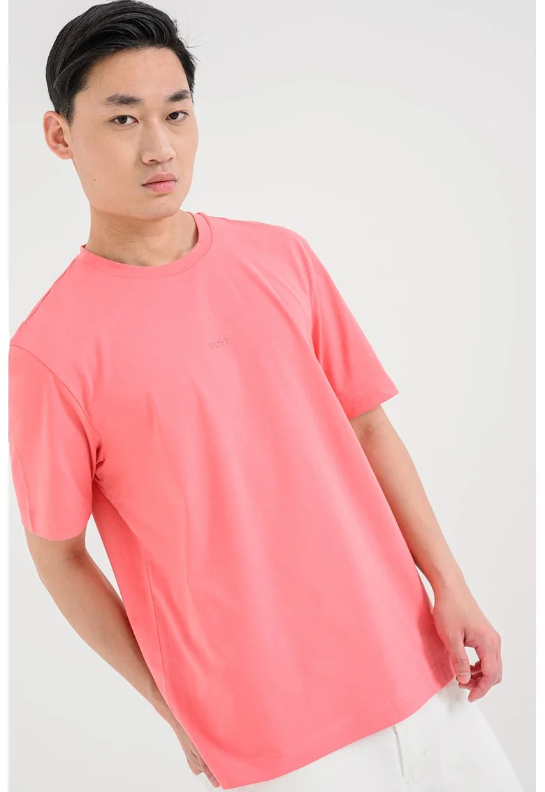 Tricou cu decolteu la baza gatului, Coral