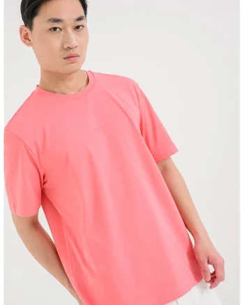 Tricou cu decolteu la baza gatului, Coral