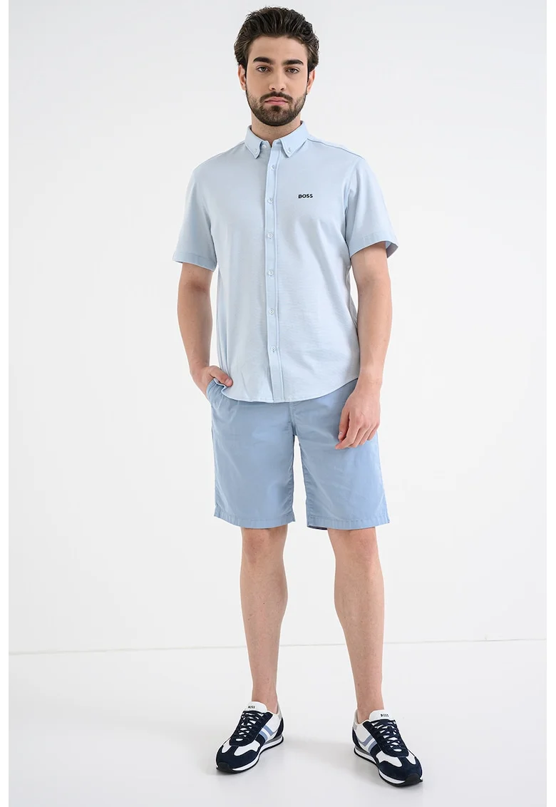 Camasa regular fit cu maneci scurte Motion, Albastru pastel