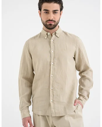Camasa regular fit de in Liam, Bej