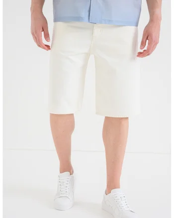 Blugi scurti regular fit Skate, Crem