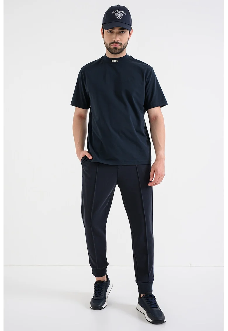 Pantaloni conici de trening cu cusaturi decorative Join, Bleumarin